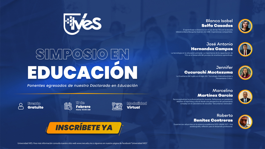 Posgrados IVES realizará simposio virtual en educación